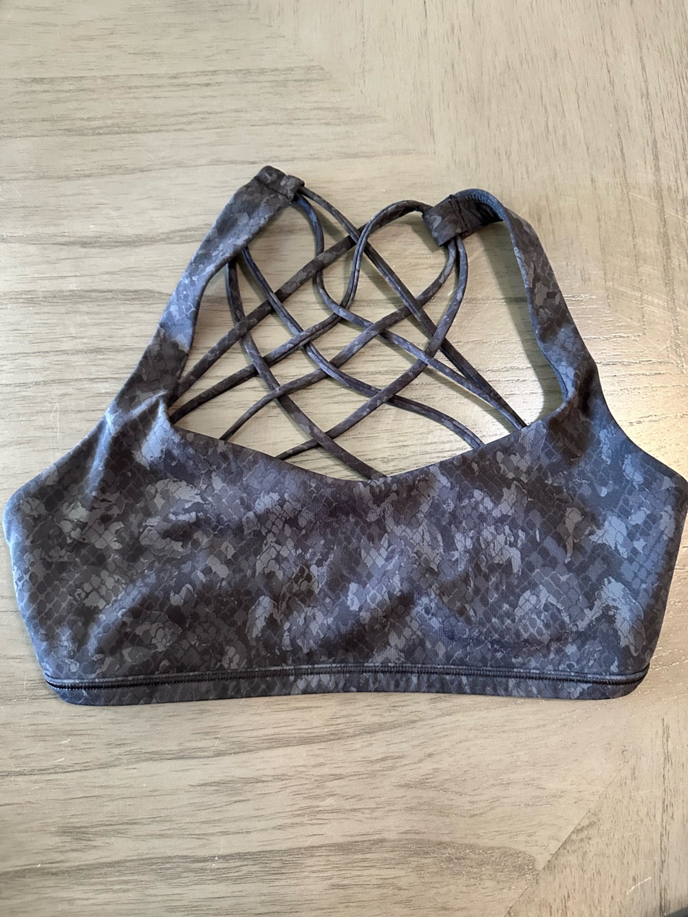 lululemon athletica Dark Grey Strappy Sports Bra
